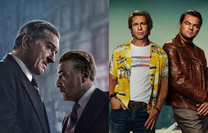 "The Irishman" y "Once Upon a Time in Hollywood" son favoritas para los premios. Foto: Twitter