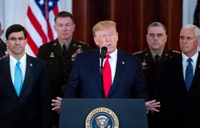 Donald Trump, durante una intervención en La Casa Blanca. Foto: EFE