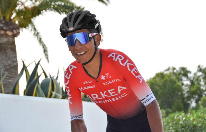 Nairo Quintana espera conseguir grandes triunfos con Arkea. Foto: Twitter