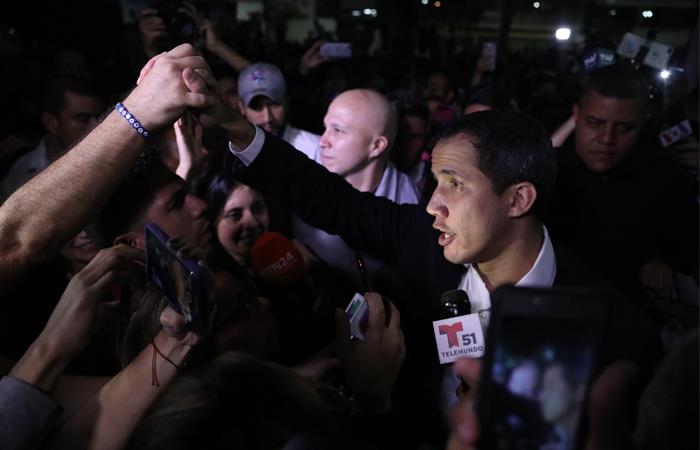 Entre abucheos, Guaidó regresó a Venezuela esta semana. Foto: EFE
