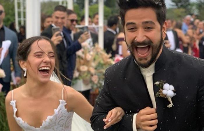 Camilo y Evaluna se casaron el 8 de febrero del 2020. Foto: Instagram