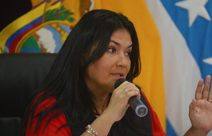 Ministra de Salud de Ecuador, Catalina Andramuño. Foto: EFE