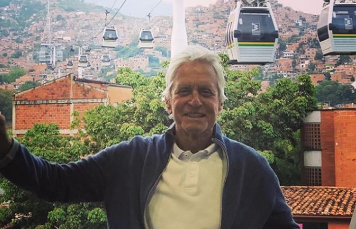 Michael Douglas disfrutó de su estadía en Colombia. Foto: Instagram