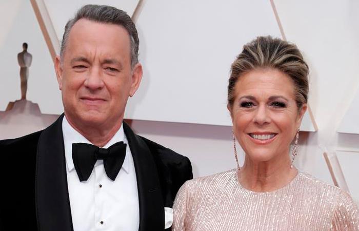 Tom Hanks y su esposa Rita Wilson contagiados con Covid-19. Foto: EFE