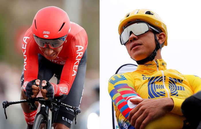 Nairo Quintana y Sergio Higuita esperan conseguir el título de la Paris- Niza. Foto: EFE