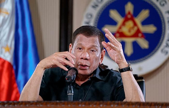 Duterte optó por acciones represivas para disminuir los casos de COVID-19. Foto: EFE
