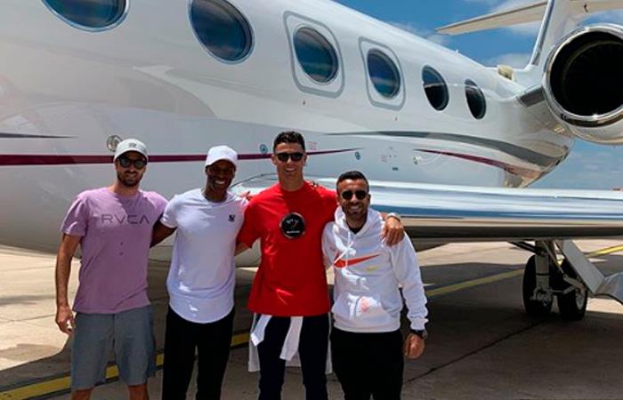 Cristiano Ronaldo ha tenido problemas para viajar a Italia en su avión privado. Foto: Instagram