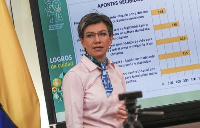 Claudia López fue criticada por su predicción el pasado 30 de marzo. Foto: Twitter
