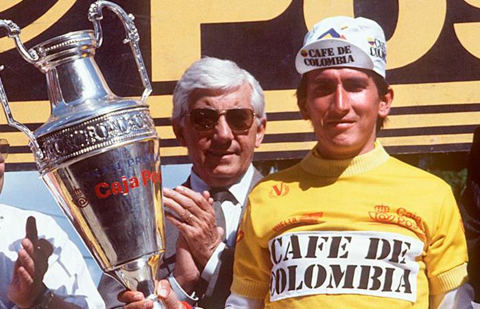 Lucho Herrerá ganó la Vuelta a España en 1987. Foto: EFE