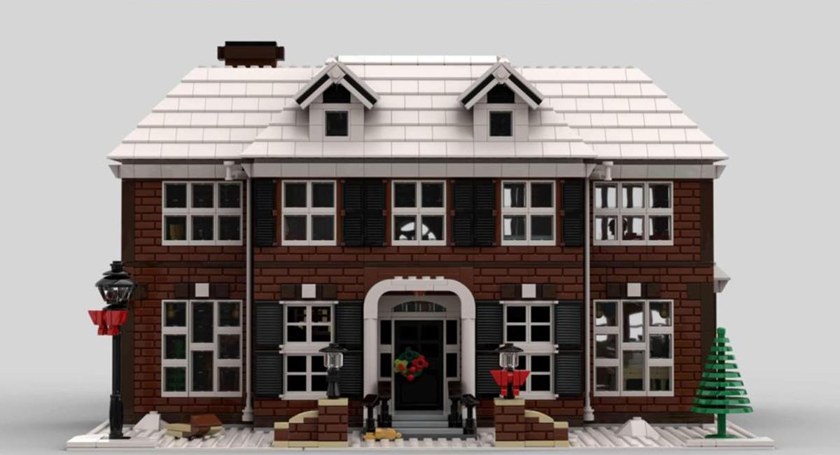 Así luce la casa de "Mi Pobre Angelito" hecha con figuras Lego. Foto: Página Web Brick Fanatics