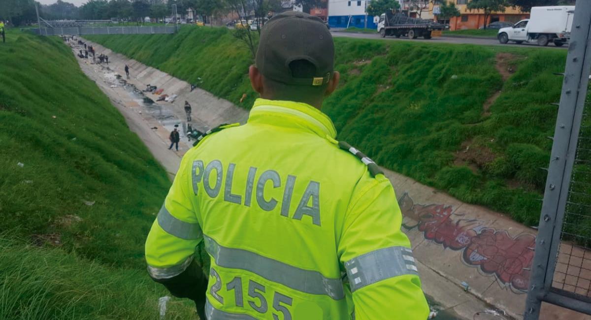 Abuso de autoridad Policía de Bogotá. Foto: Twitter @SeguridadBOG