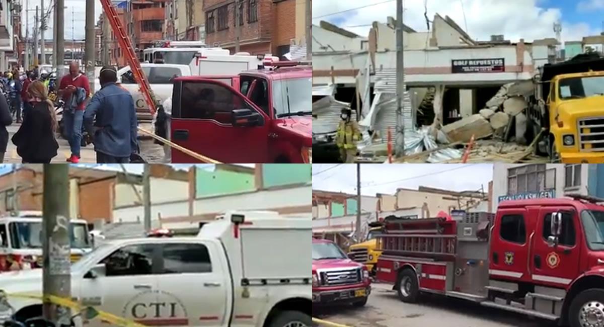 Aún no se tiene un reporte oficial de lo ocurrido con el colapso del edificio. Foto: Twitter Captura video.