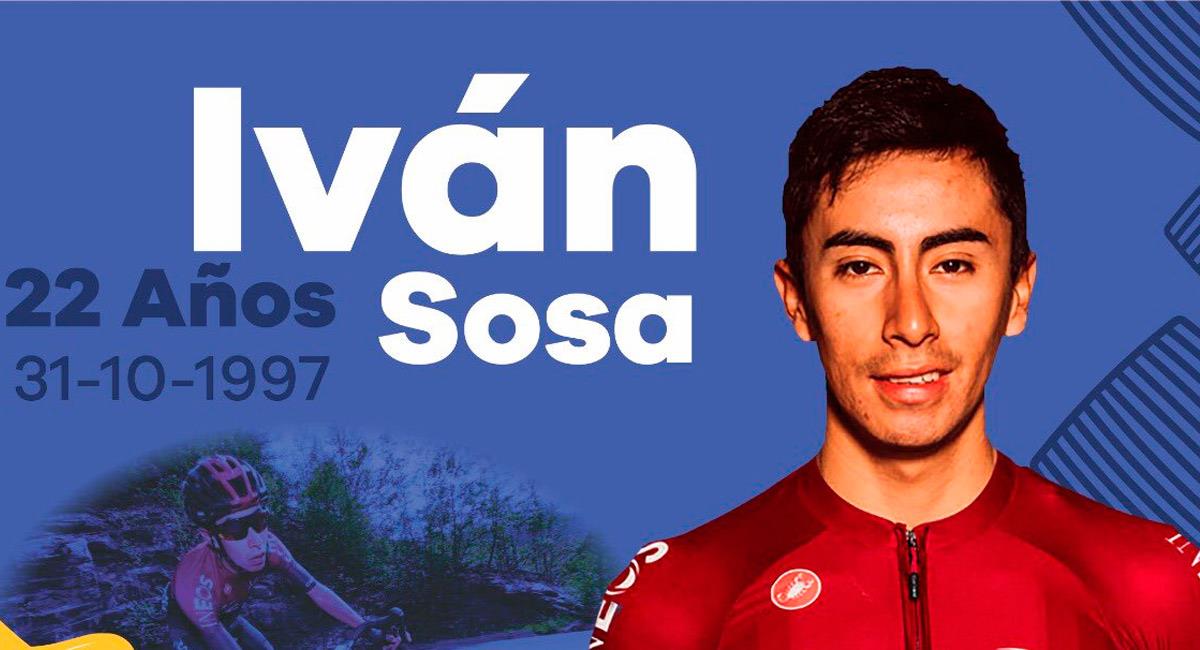 Iván Sosa estará en la Vuelta a Burgos. Foto: Prensa Tour Colombia