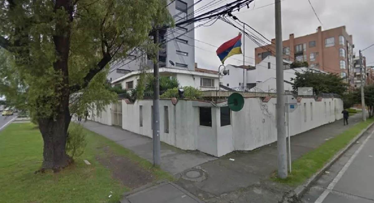 Así lucía la fachada del consulado venezolano, en mayo de 2019. Foto: Google Street View