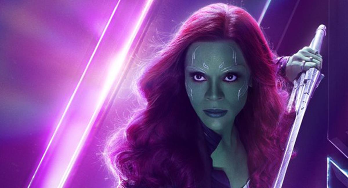 Zoe Saldaña es reconocida por interpretar a Gamora en las cintas de Marvel Studios. Foto: Twitter @zoesaldana