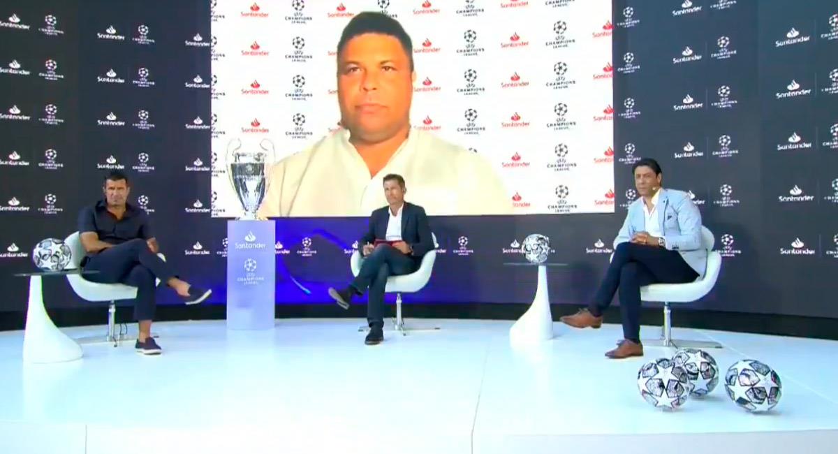 Ronaldo Nazario en conferencia virtual previa a la final de Champions League. Foto: EFE
