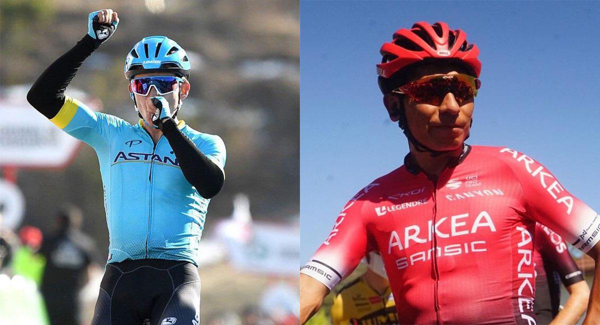 'Superman' López y Nairo Quintana esperan realizar un buen papel en el Tour de Francia 2020. Foto: Twitter @SupermanlopezN/ @Arkea_Samsic