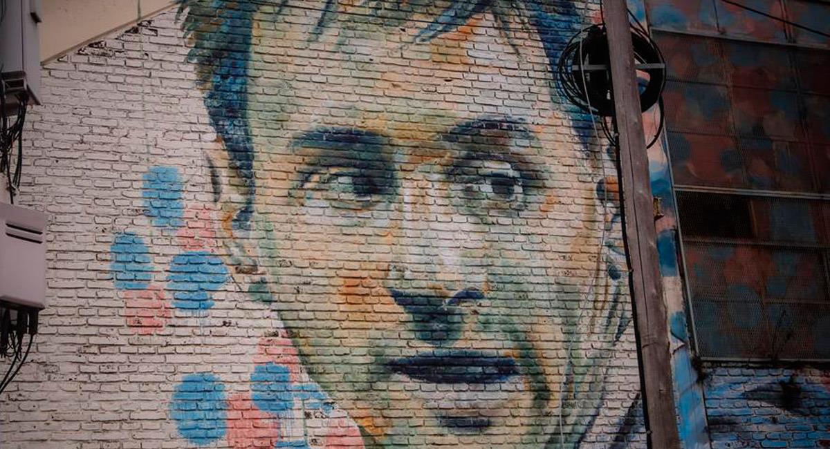 Lionel Messi en un mural de Buenos Aires, Argentina. Foto: EFE