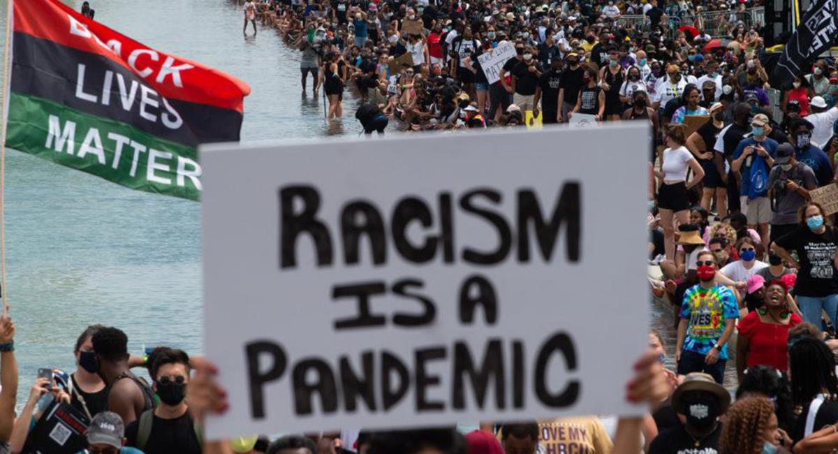 Miles de manifestantes en contra del racismo se dieron cita en Washington. Foto: Twitter Reportes Nicas