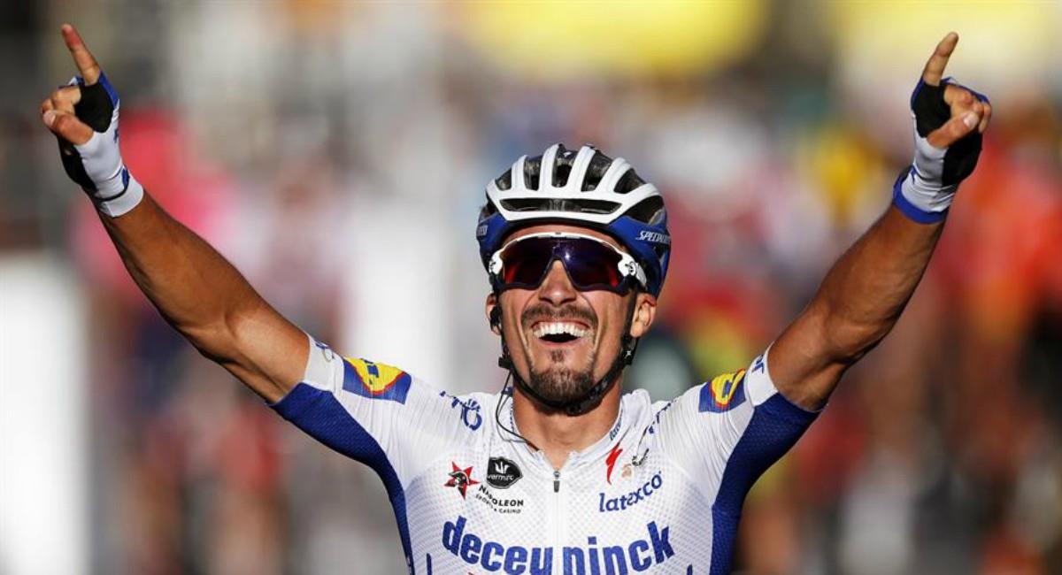 Alaphilippe gana la segunda etapa del Tour de Francia. Foto: EFE