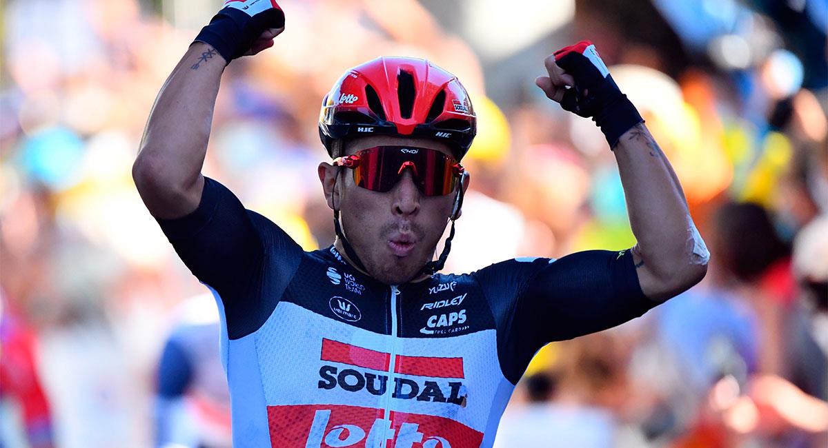 Caleb Ewan se quedó con la victoria en la tercera etapa del Tour de Francia. Foto: EFE