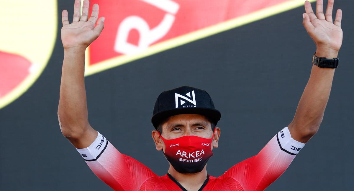 Nairo Quintana en el Tour de Francia. Foto: EFE