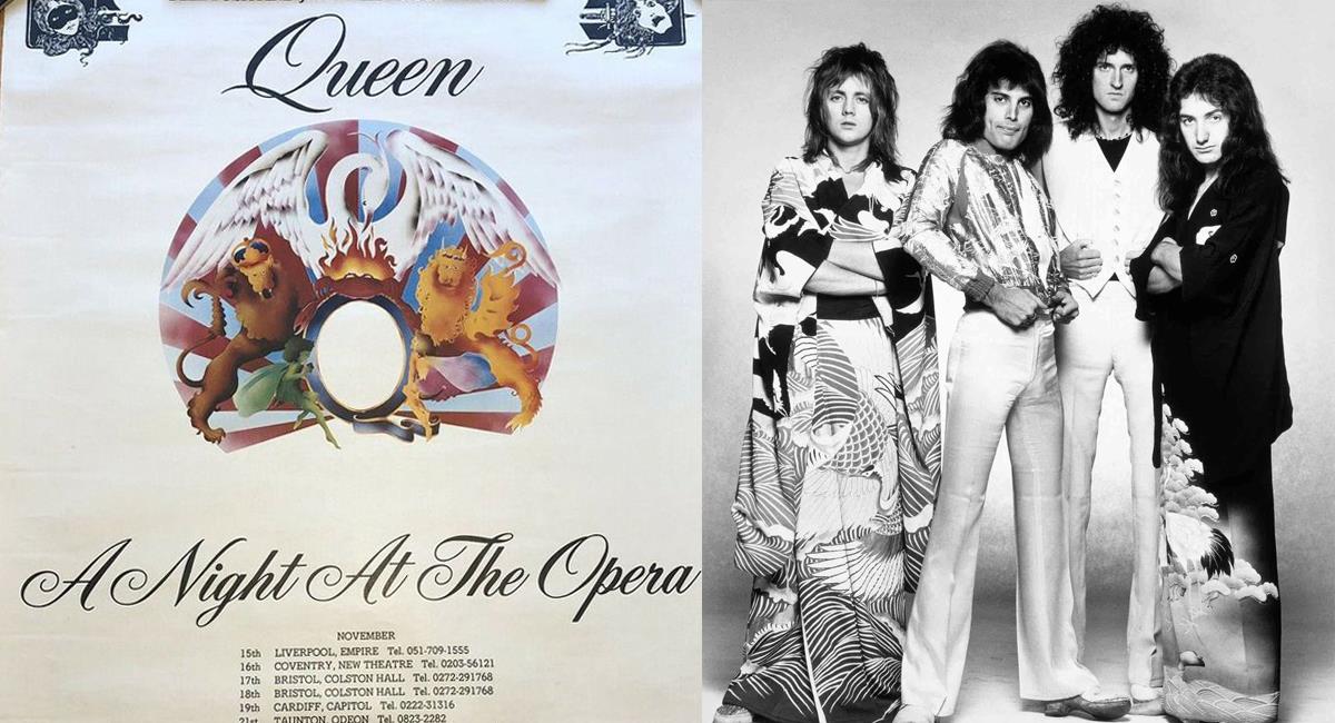 A Night At the Opera es uno de los discos más exitosos de Queen, en él Freddy Mercury tuvo especial participación. Foto: Facebook Queen