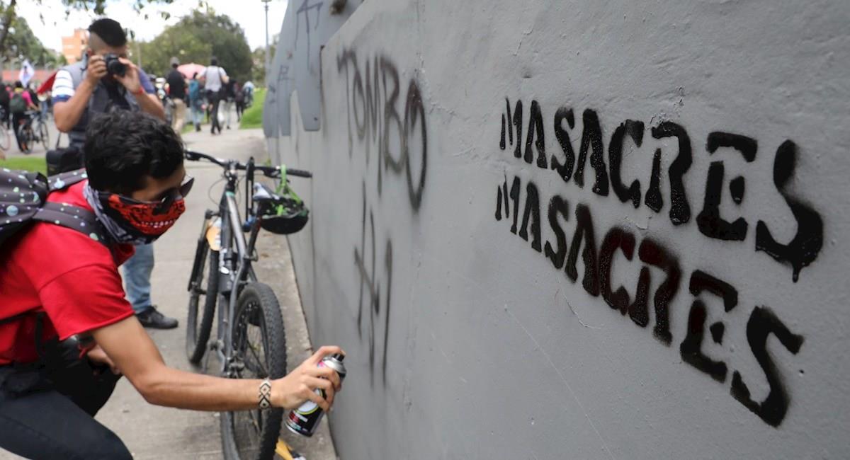 Los colombianos rechazan cualquier tipo de violencia. Foto: EFE