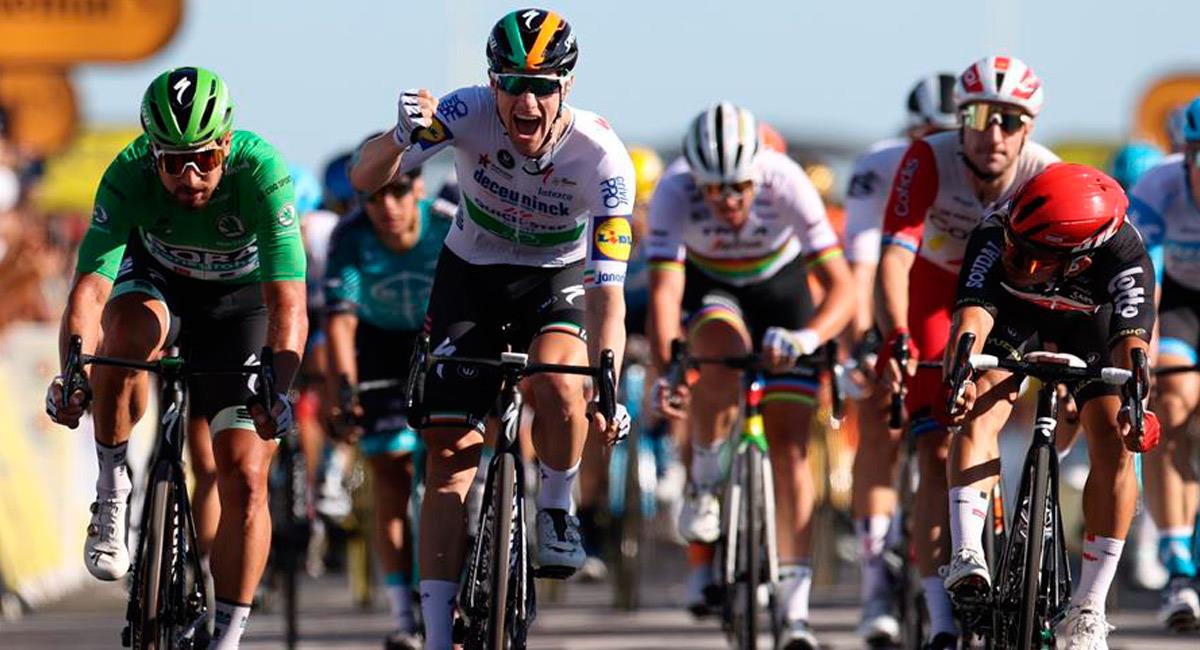 Sam Bennett gana la décima etapa del Tour de Francia. Foto: EFE