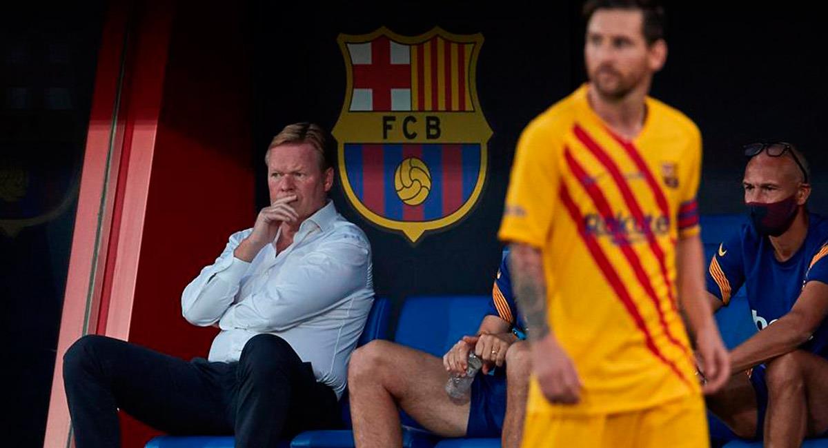 Lionel Messi al mando de Koeman en Barcelona. Foto: EFE