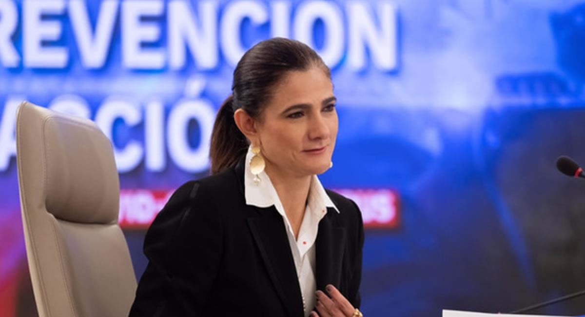 La ministro Ángela María Orozco confirmó la información este martes 15 de septiembre. Foto: Twitter @MinTransporteCO.