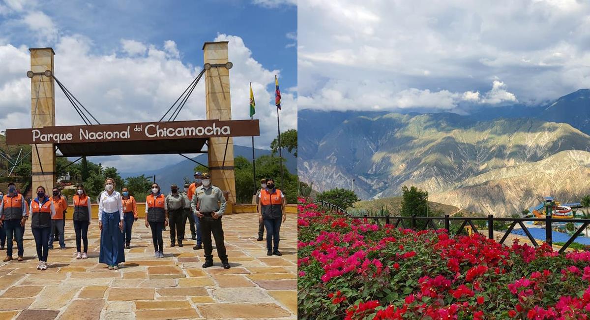 El Parque Nacional del Chicamocha se encuentra ubicado en inmediaciones de los municipios de Aratoca, Cepitá, Jordán y Aratoca en el departamento de Santander. Foto: Facebook Parque Nacional del Chicamocha