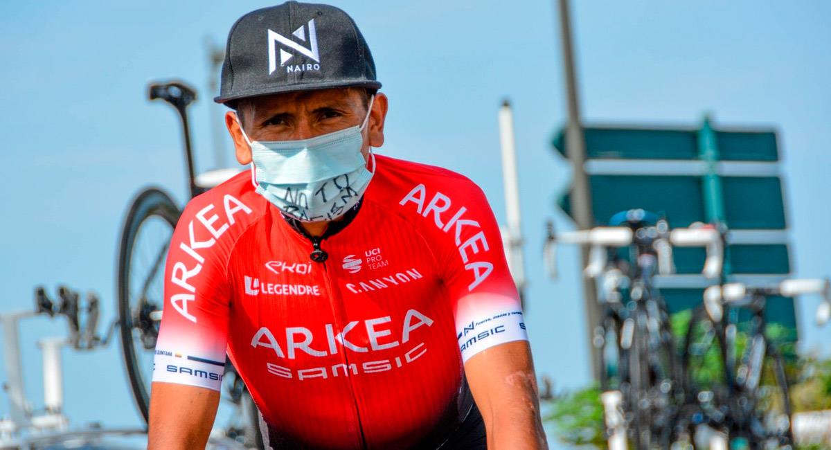 Nairo Quintana, pedalista del Arkea Samsic. Foto: Twitter @Arkea_Samsic