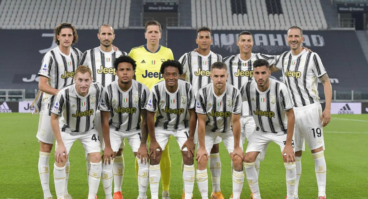 Cuadrado titular con Juventus. Foto: Twitter Prensa redes Juventus.