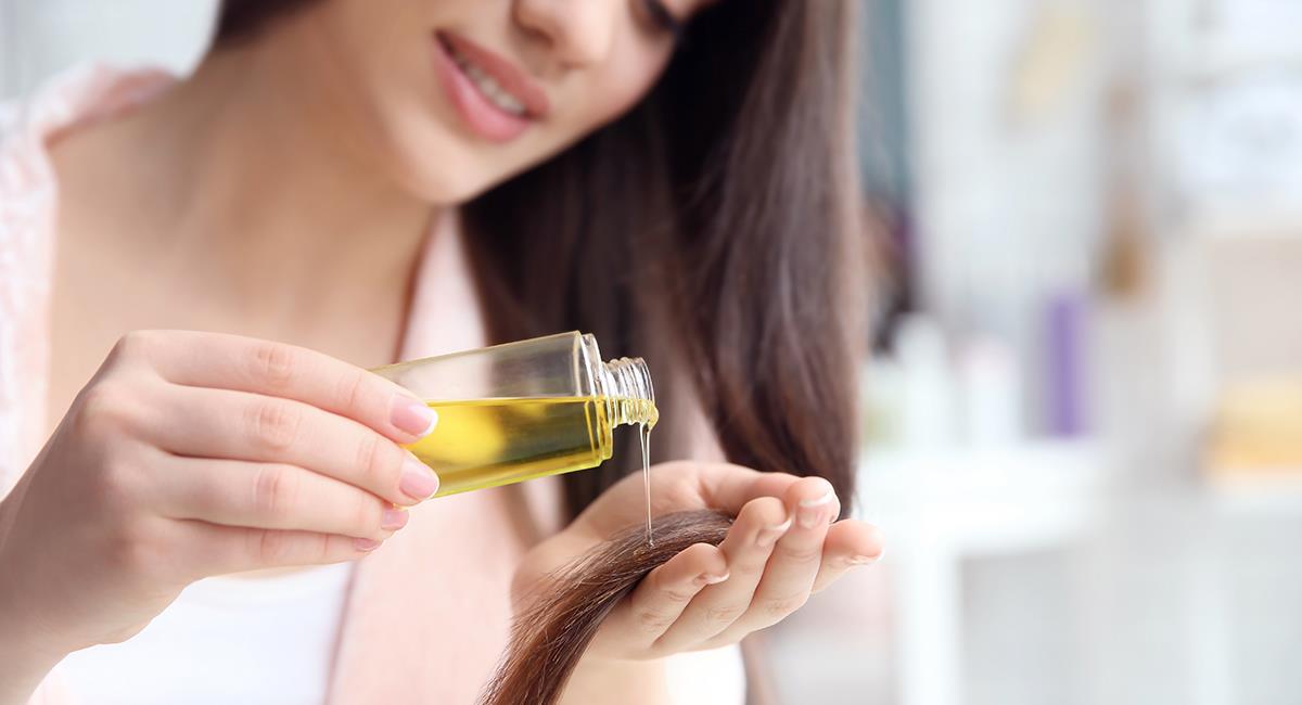 5 aceites naturales que puedes agregar a tu champú para que te crezca el cabello rápido. Foto: Shutterstock