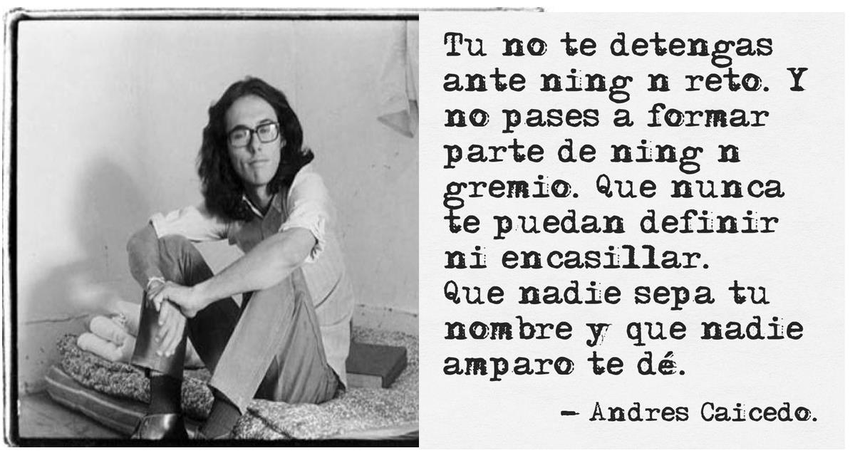 El escritor caleño se fue en el año 1977 pero su obra quedará para siempre en el espíritu joven. Foto: Facebook Andrés Caicedo