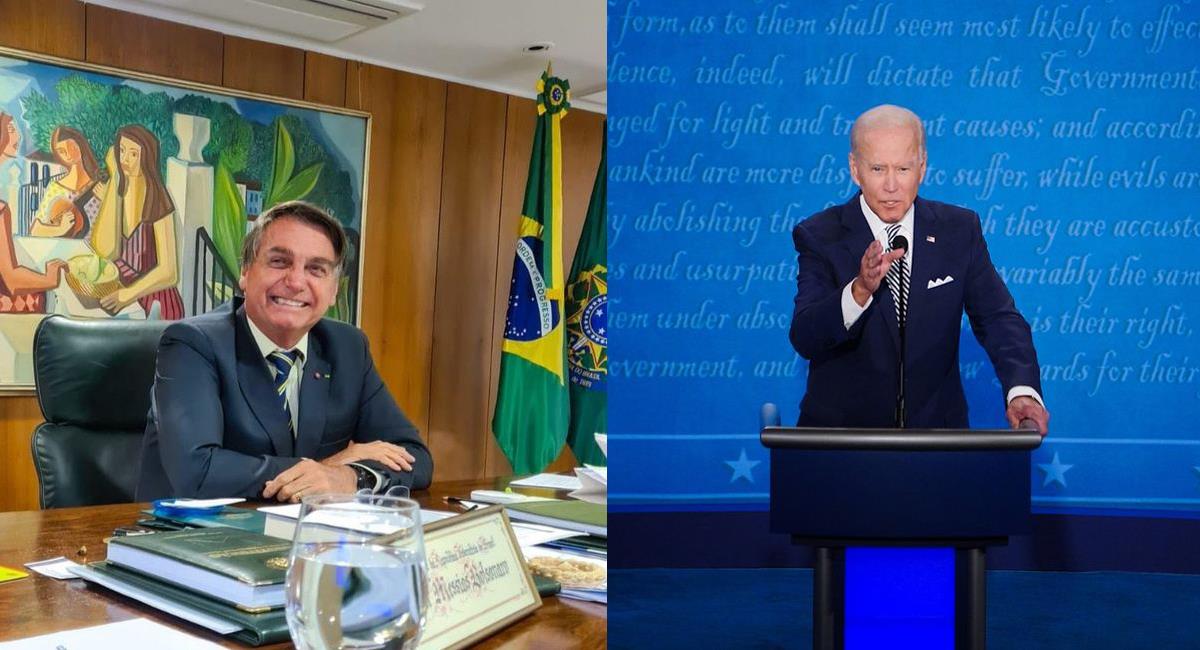 Jair Bolsonaro, Presidente de Brasil respondió fuertemente a las críticas y amenazas de Joe Biden. Foto: Facebook Jair Bolsonaro / Joe Biden