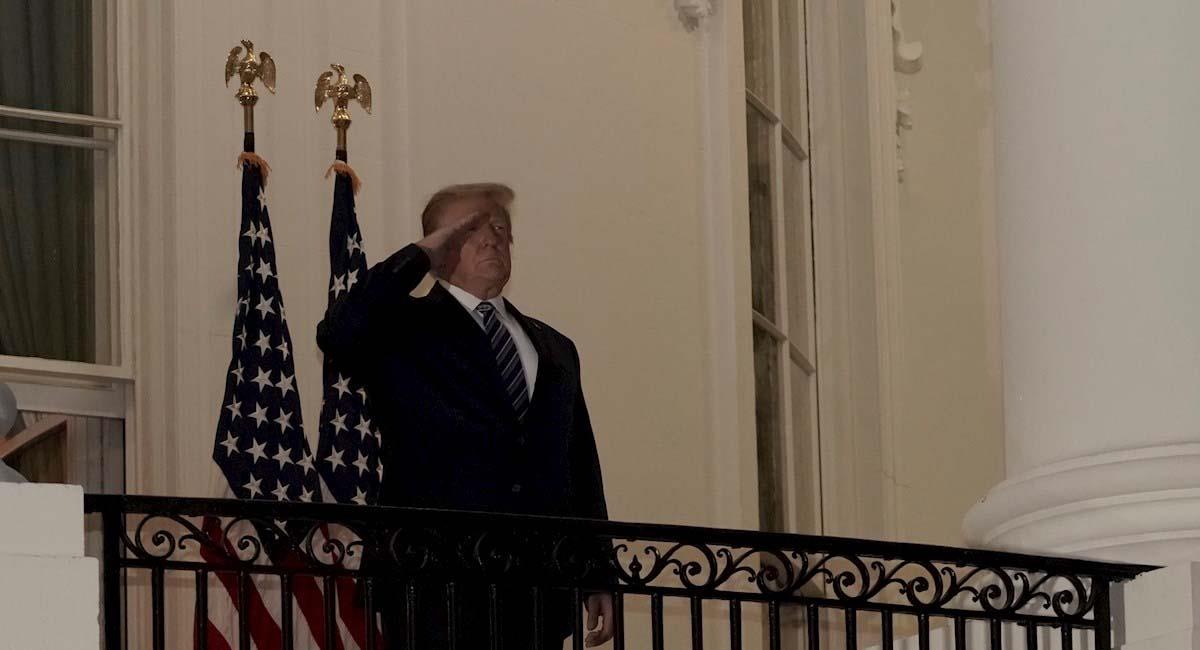 Donald Trump, en su regreso a La Casa Blanca. Foto: EFE