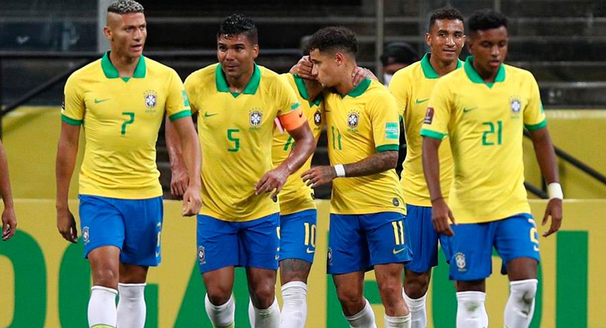 Brasil mostró su favoritismo para ganar un cupo al Mundial de Qatar 2022. Foto: EFE