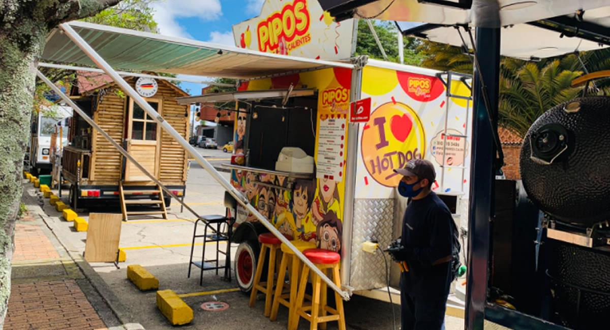 Los 'foods trucks' podrán volver a brindar opciones gastronómicos en espacios públicos. Foto: Twitter @DadepBogotá