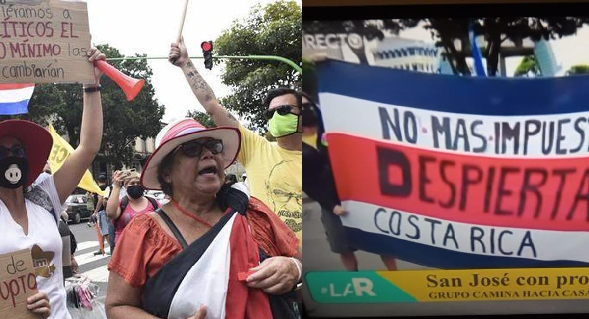 Costa Rica completa dos semanas de protestas y bloqueos en contra del gobierno de Carlos Alvarado. Foto: Facebook La voz soberana de Santa Ana
