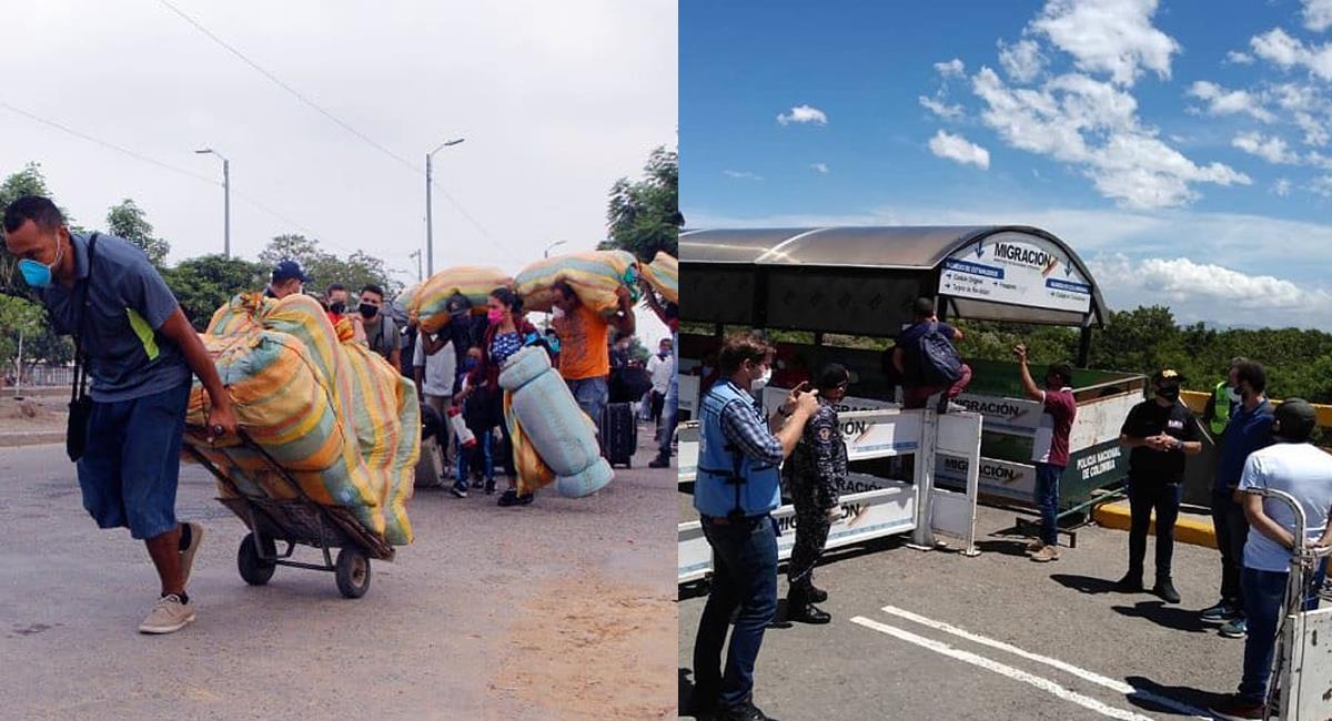 Las fronteras colombianas se reabrirán el 1 de noviembre pero muchos venezolanos siguen ingresando al país. Foto: Facebook Frontera al día