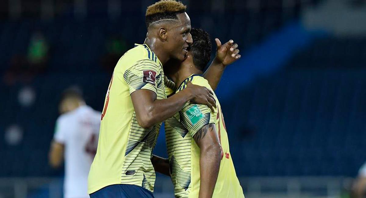 Yerry Mina jugó en el partido ante Venezuela con la Selección Colombia. Foto: EFE