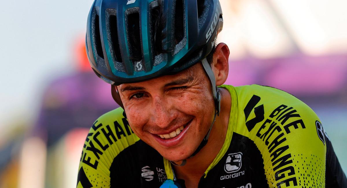 Esteban Chaves fue protagonista en la primera etapa de La Vuelta a España. Foto: Twitter @MitcheltonSCOTT