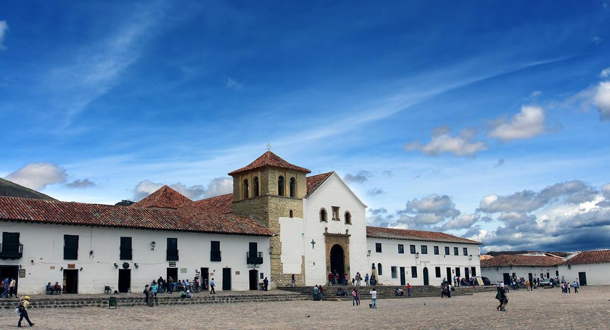 Villa de Leyva es una de las plazas más grandes de Colombia y la más colonial. Foto: Shutterstock