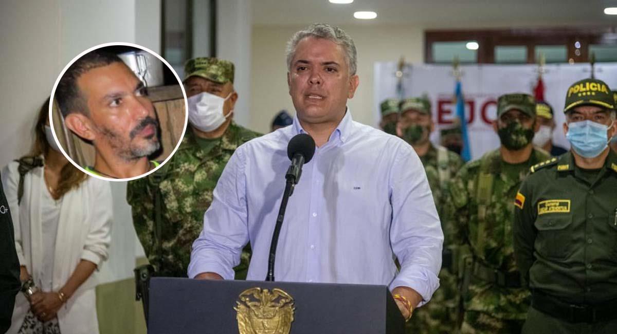 El presidente Iván Duque fue quien informó sobre la muerte de alias 'Uriel'. Foto: Presidencia Colombia - Fiscalía General