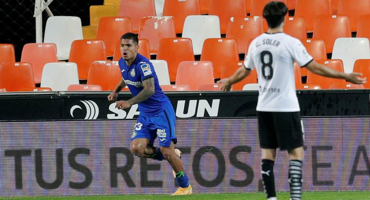 'Cucho' Hernández marcó gol con Getafe. Foto: EFE