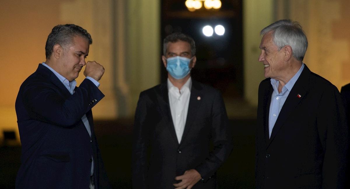 Reunión de Iván Duque y su homólogo Piñera reunidos en Viña del Mar. Foto: EFE