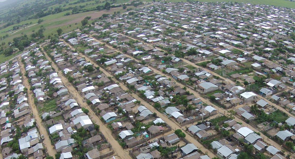 Vista aérea de la población de Tierra Alta en el departamento de Córdoba en la costa Atlántica colombiana. Foto: Facebook Hugo Mármol Vidal
