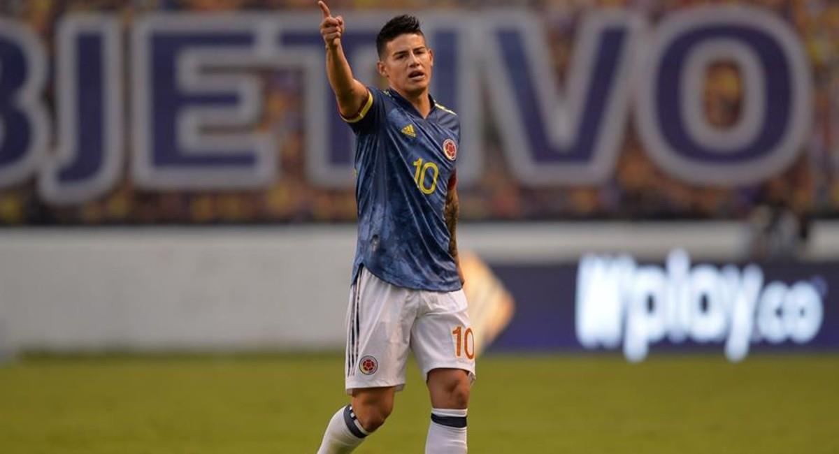 James Rodríguez, jugador de la Selección Colombia. Foto: EFE